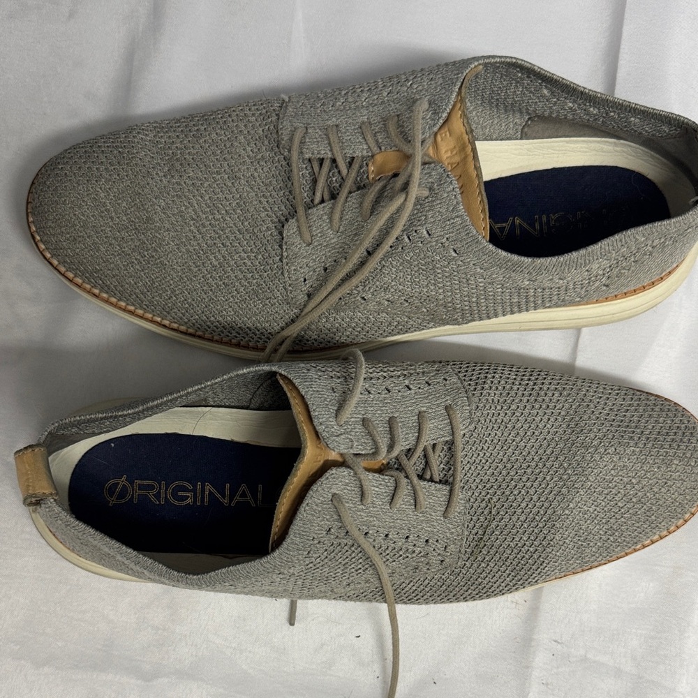 Cole Haan OriginalGrand Gray Knit Oxfords